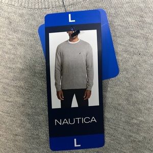 Nautica Mens Sustainably Crafted Logo Hoodie Grey Heather M